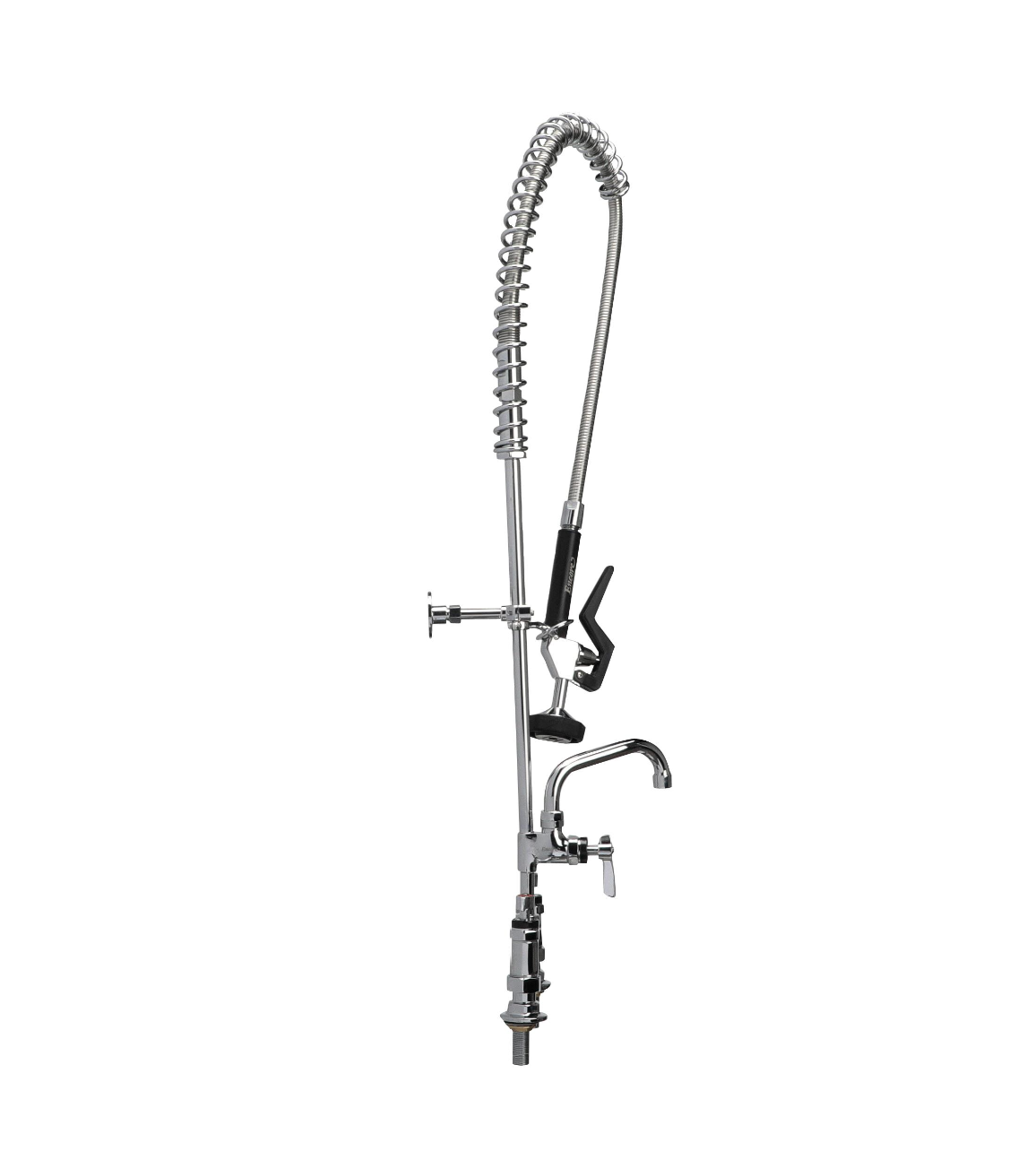 Encore® 8" OC Brass Chrome Plated Deck Mount Pre-Rinse Assembly with 12" Add-On Faucet