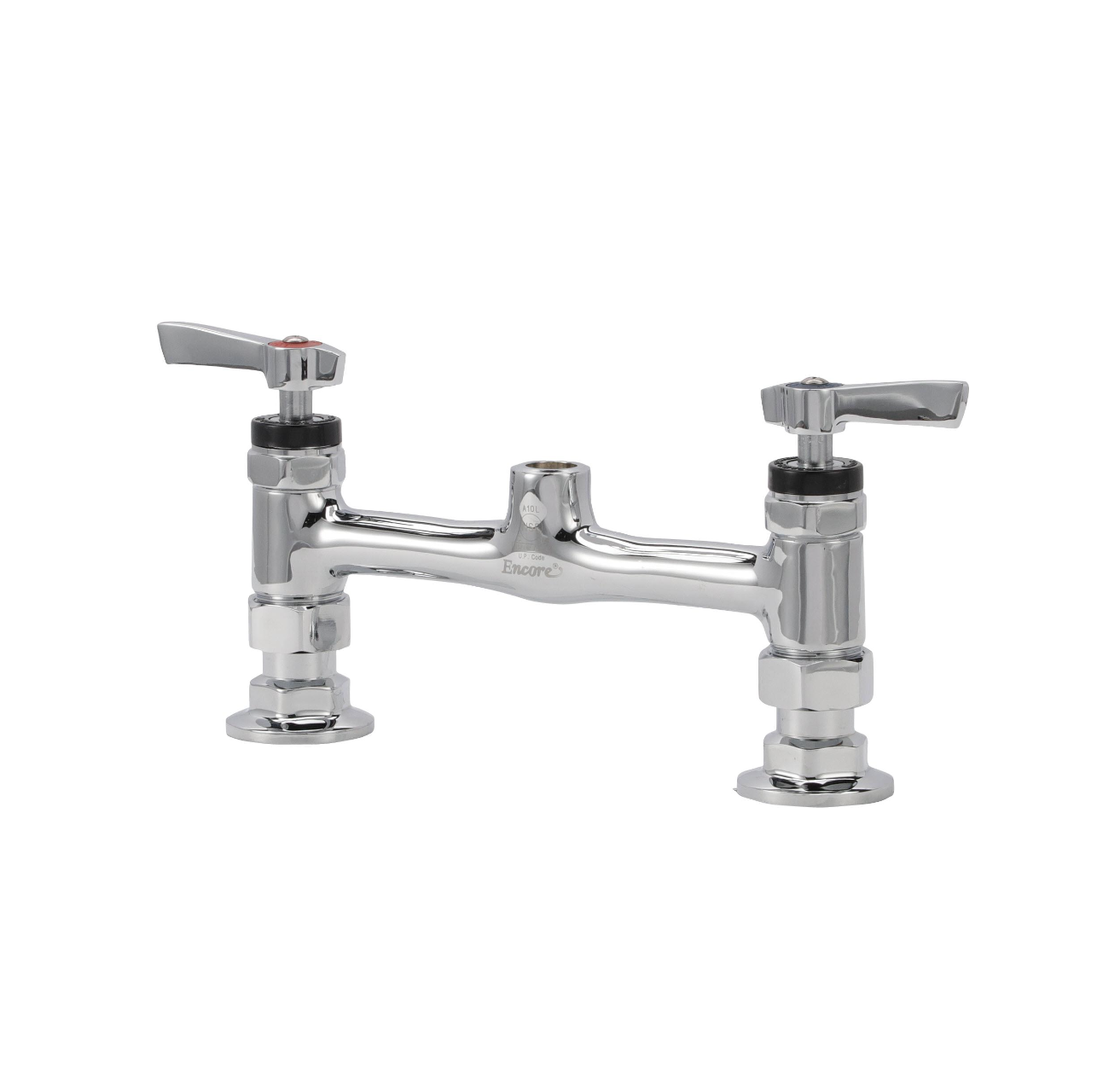 8" OC Encore Brass Chrome Plated Deck Mount Body (Only for Pre-Rinse)