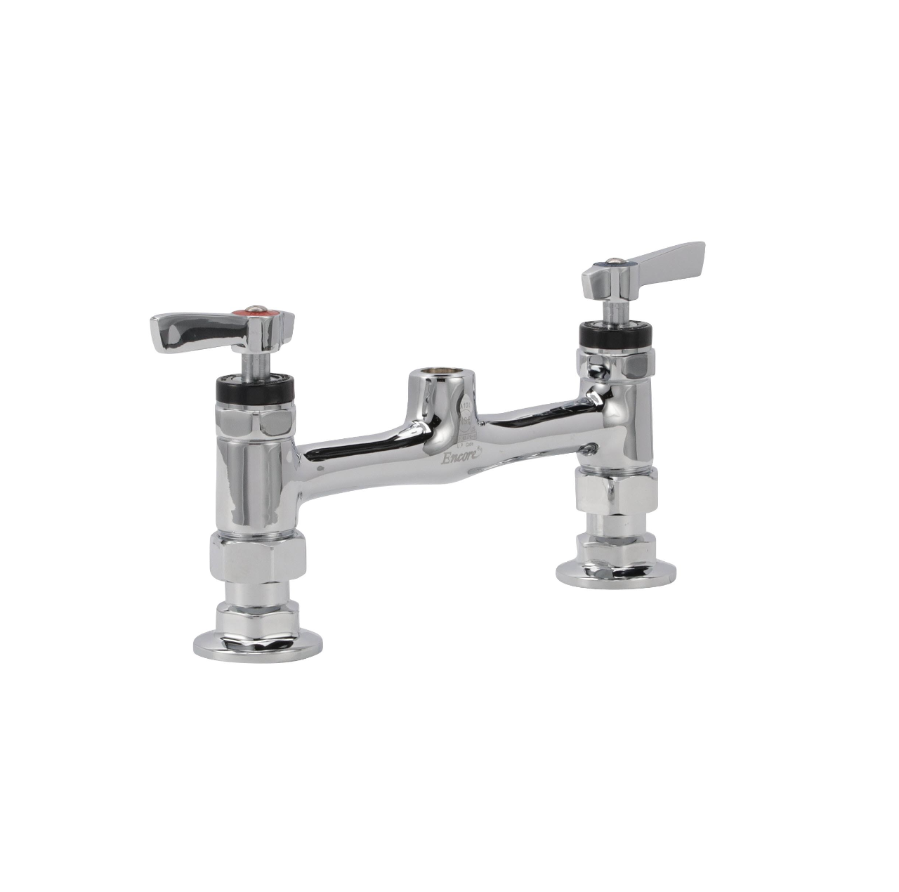 8" OC Encore Brass Chrome Plated Deck Mount Body (Only for Pre-Rinse)