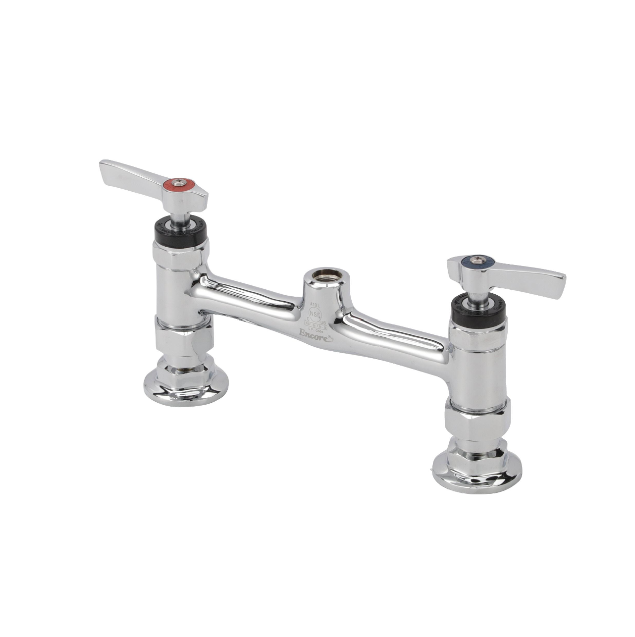 8" OC Encore Brass Chrome Plated Deck Mount Body (Only for Pre-Rinse)