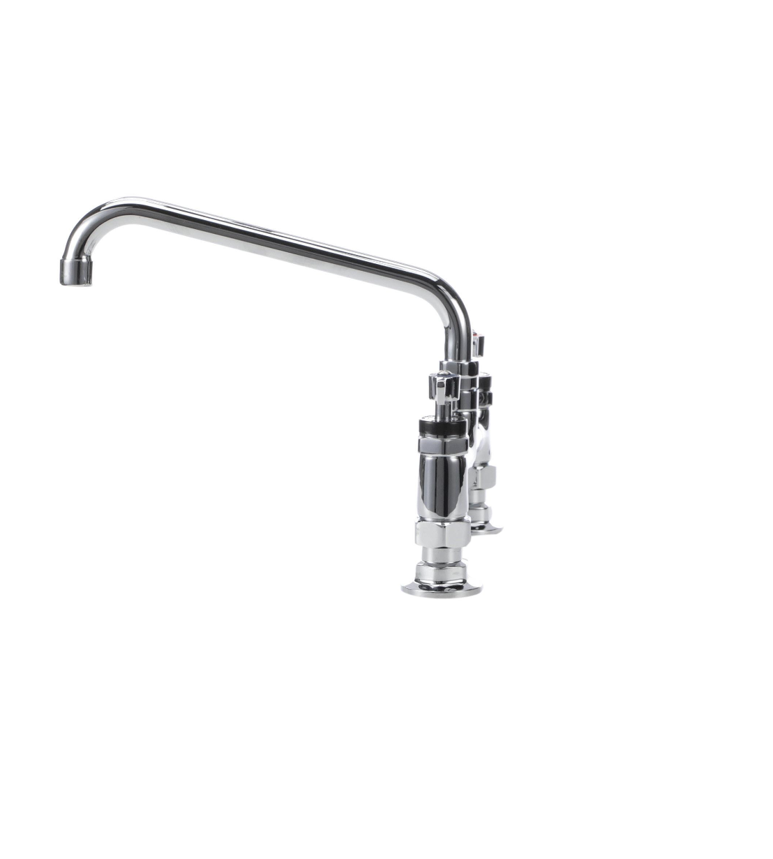Encore® 8" OC Brass Chrome Plated Deck Mount Faucet with 6" Swivel Spout