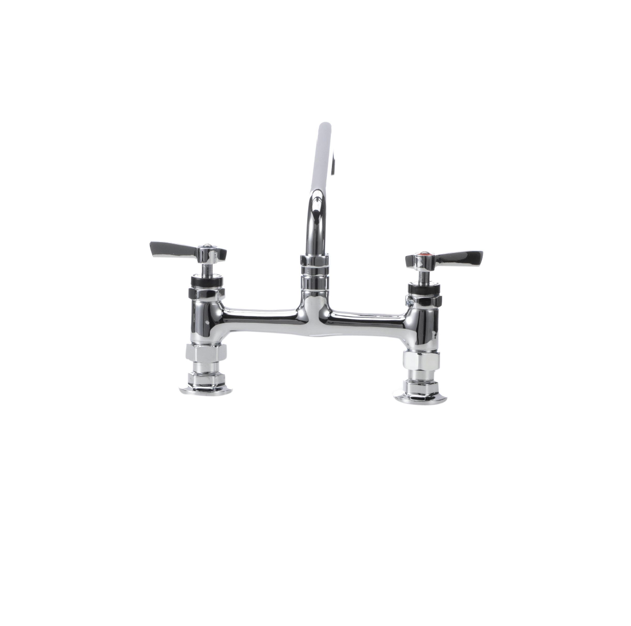 Encore® 8" OC Brass Chrome Plated Deck Mount Faucet with 6" Swivel Spout