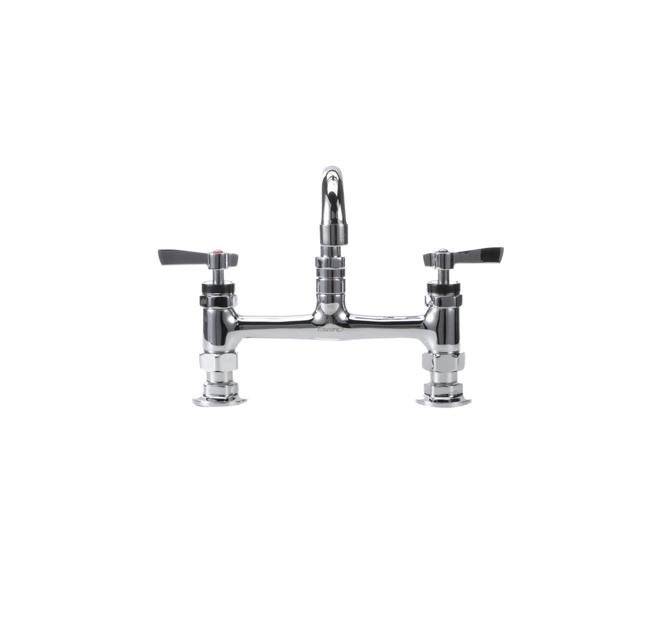 Encore® 8" OC Brass Chrome Plated Deck Mount Faucet with 8" Swivel Spout