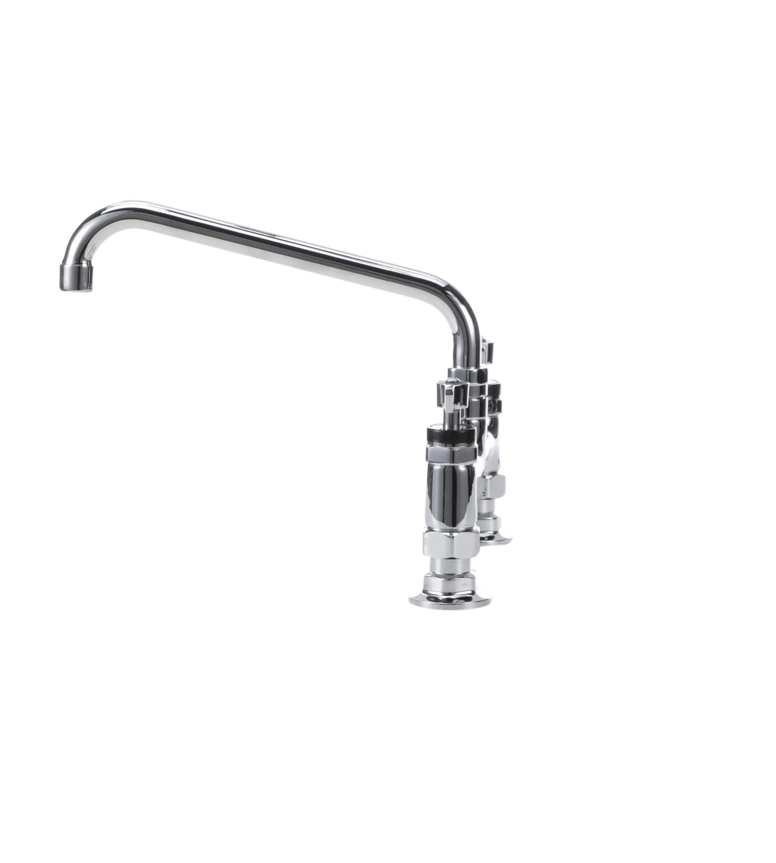 Encore® 8" OC Brass Chrome Plated Deck Mount Faucet with 16" Swivel Spout