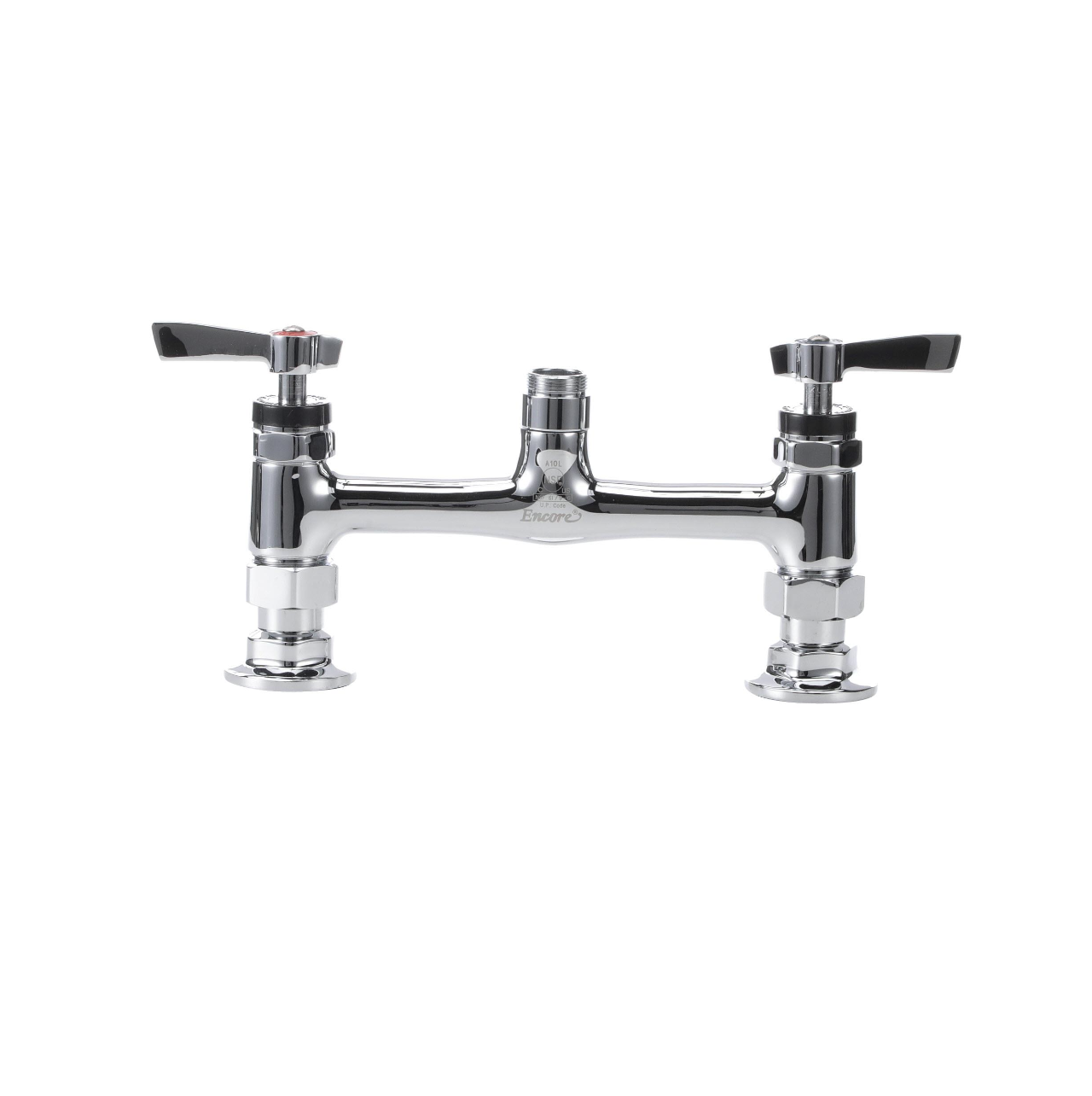 8" OC Encore Brass Chrome Plated Deck Mount Body Only for Spout