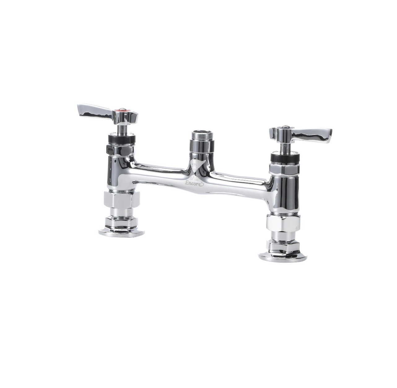 8" OC Encore Brass Chrome Plated Deck Mount Body Only for Spout