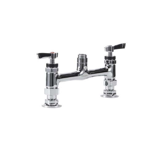 8" OC Encore Brass Chrome Plated Deck Mount Body Only for Spout