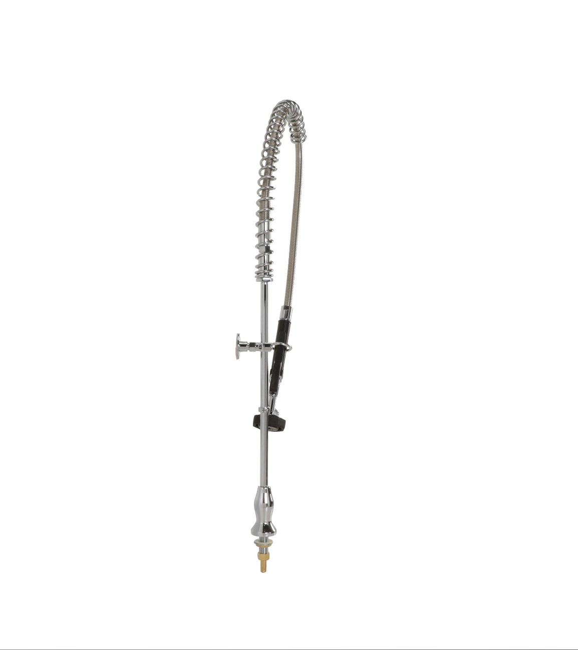 Encore® Brass Chrome Plated Single Deck Mount Pre-Rinse with Ceramic Valves and Wall Bracket