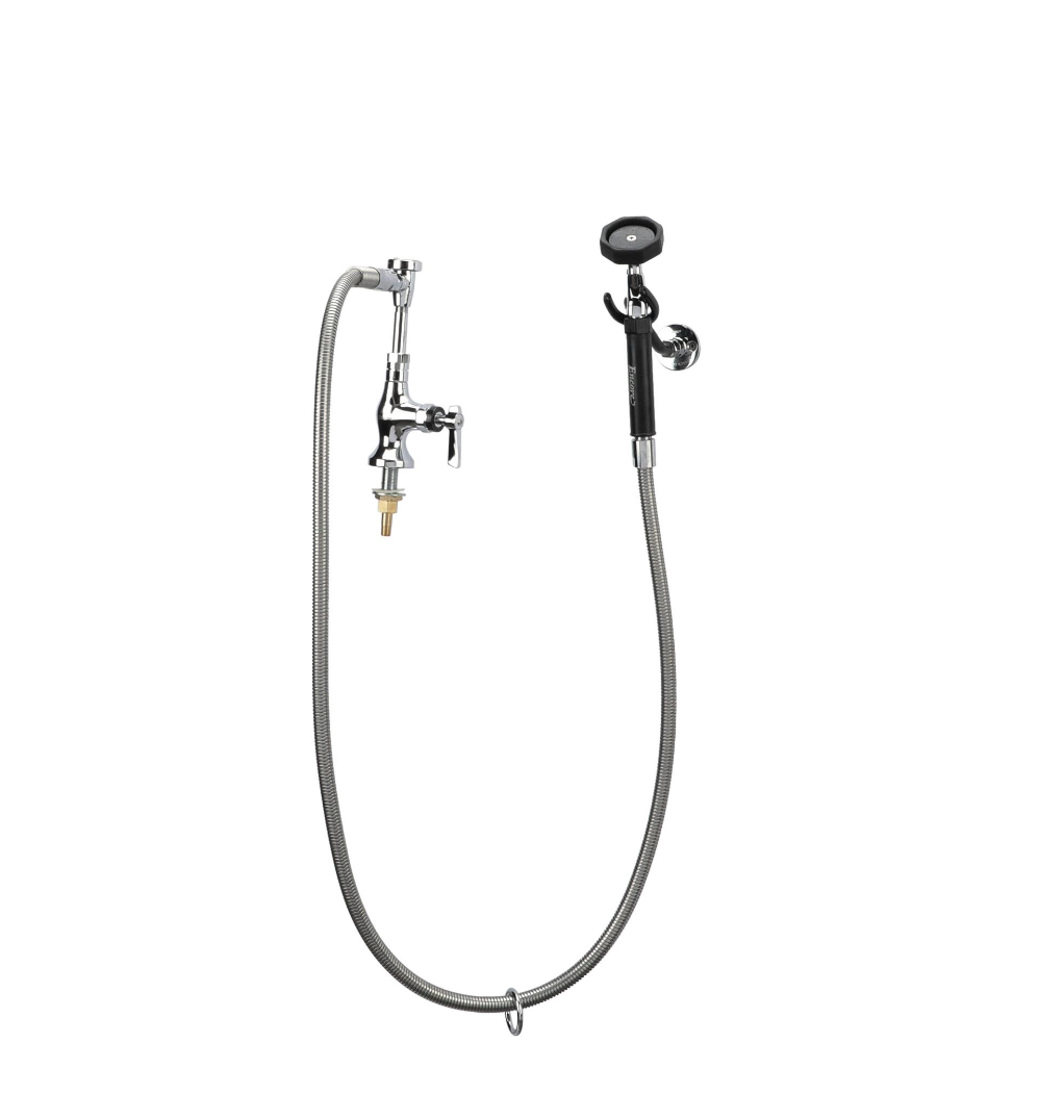 Encore® Brass Chrome Plated Single Deck Mount Utility Spray Assembly with Vacuum Breaker