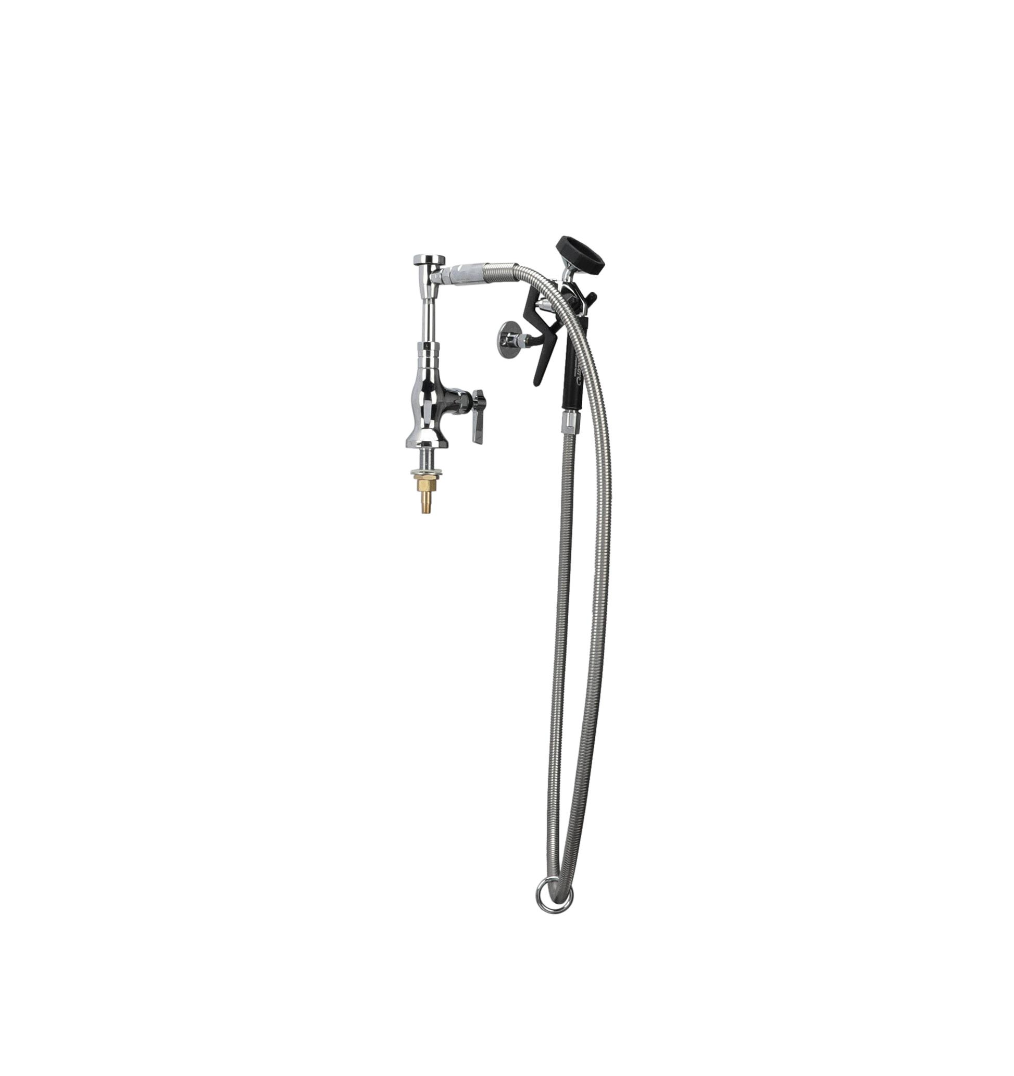 Encore® Brass Chrome Plated Single Deck Mount Utility Spray Assembly with Vacuum Breaker