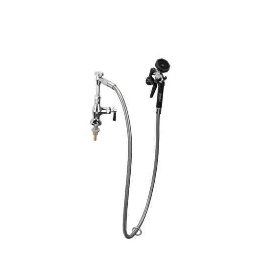 Encore® Brass Chrome Plated Single Deck Mount Utility Spray Assembly with Vacuum Breaker