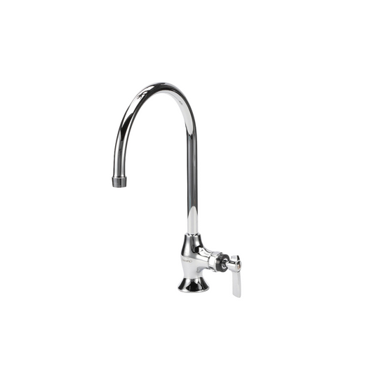 Encore® Brass Chrome Plated Single Pantry Deck Mount Faucet 8-1/2" Swivel Gooseneck Spout