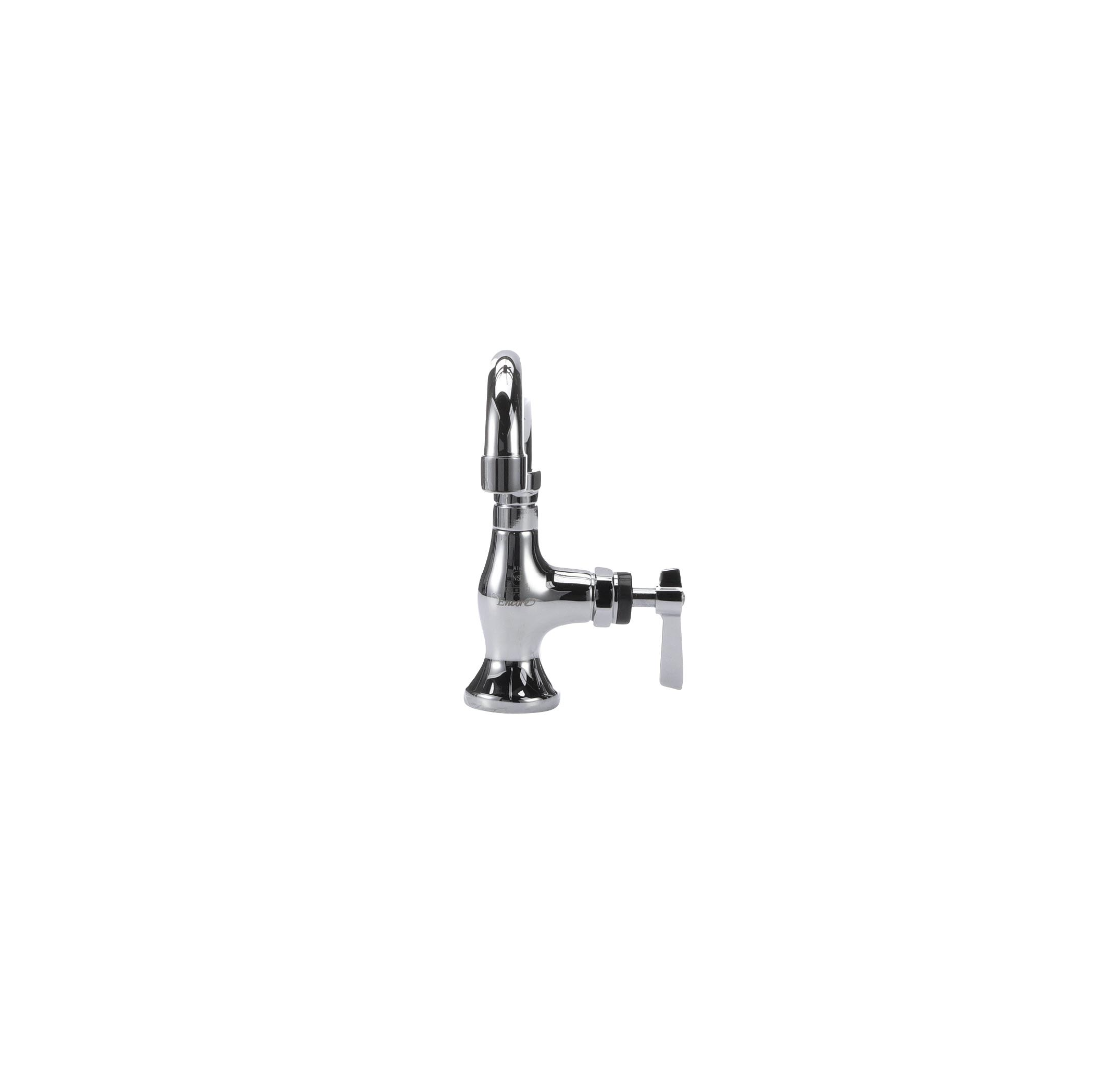 Encore® Brass Chrome Plated Single Pantry Deck Mount Faucet Ceramic Valve 12" Swivel Spout