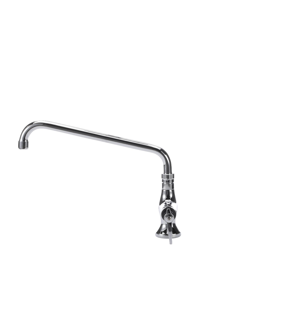 Encore® Brass Chrome Plated Single Pantry Deck Mount Faucet Ceramic Valve 12" Swivel Spout