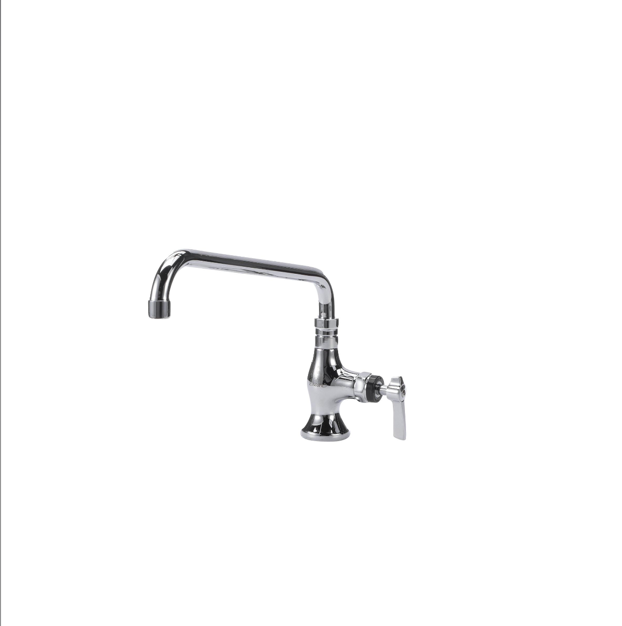 Encore® Brass Chrome Plated Single Pantry Deck Mount Faucet Ceramic Valve 12" Swivel Spout