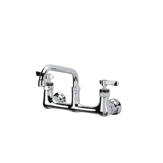 Encore® 6" OC Brass Chrome Plated Elevated Deck Mount Faucet with 12" Swivel Spout