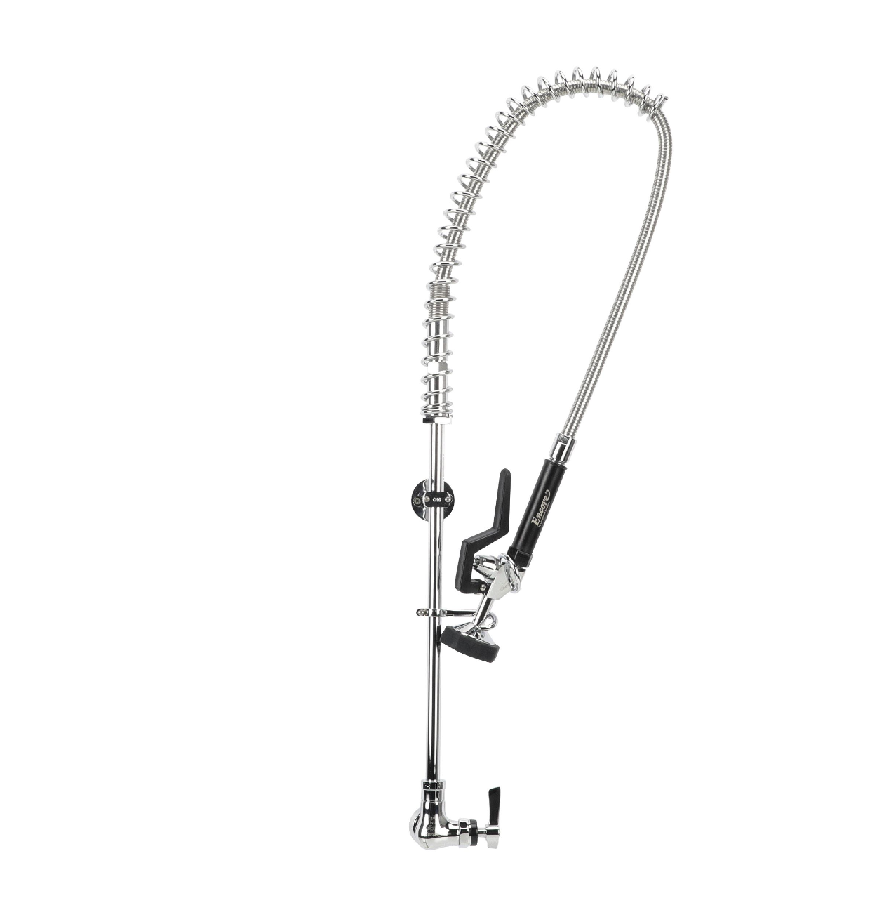 Encore® Brass Chrome Plated Single Wall Mount Pre Rinse Assembly with Wall Bracket