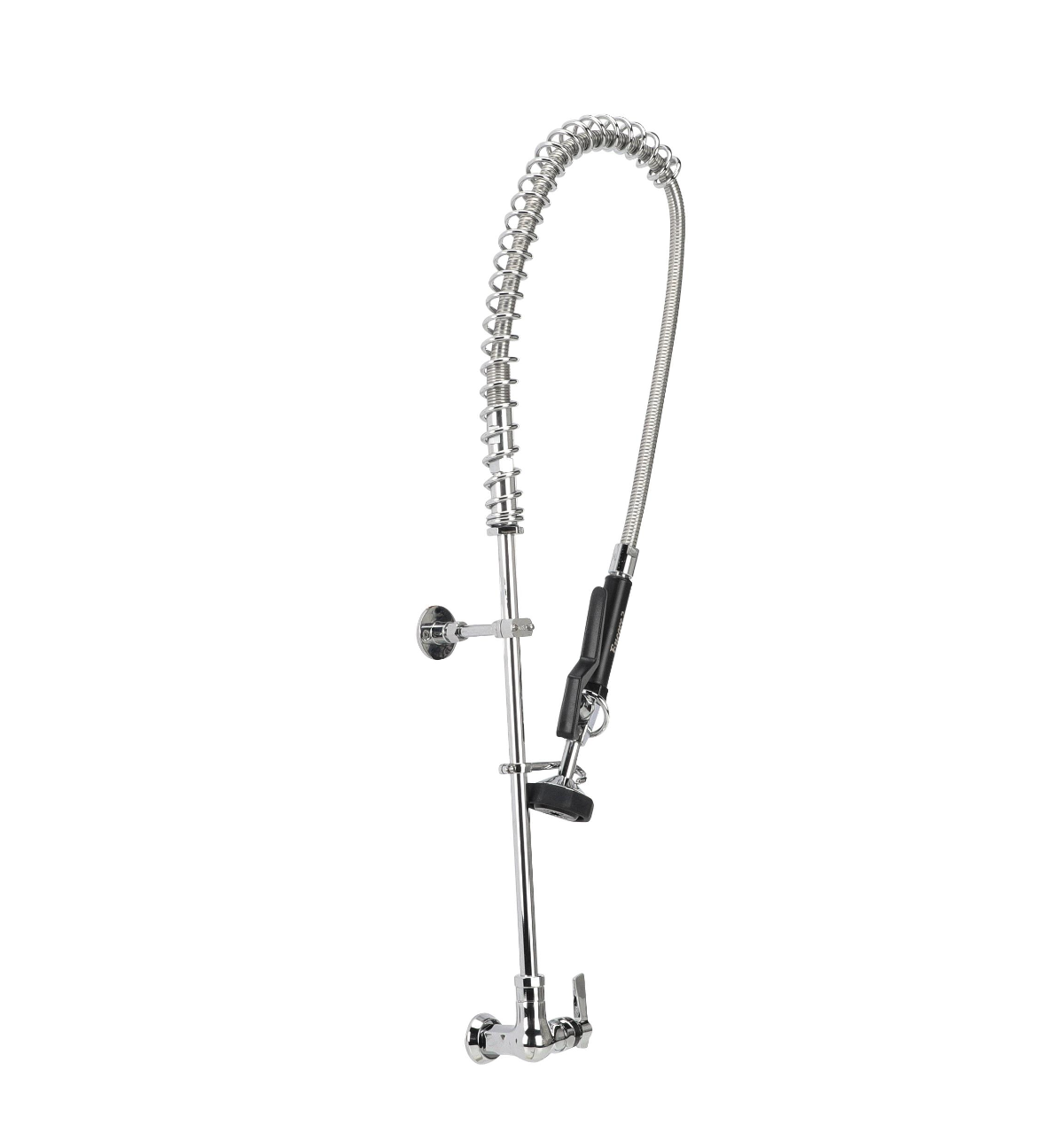 Encore® Brass Chrome Plated Single Wall Mount Pre Rinse Assembly with Wall Bracket