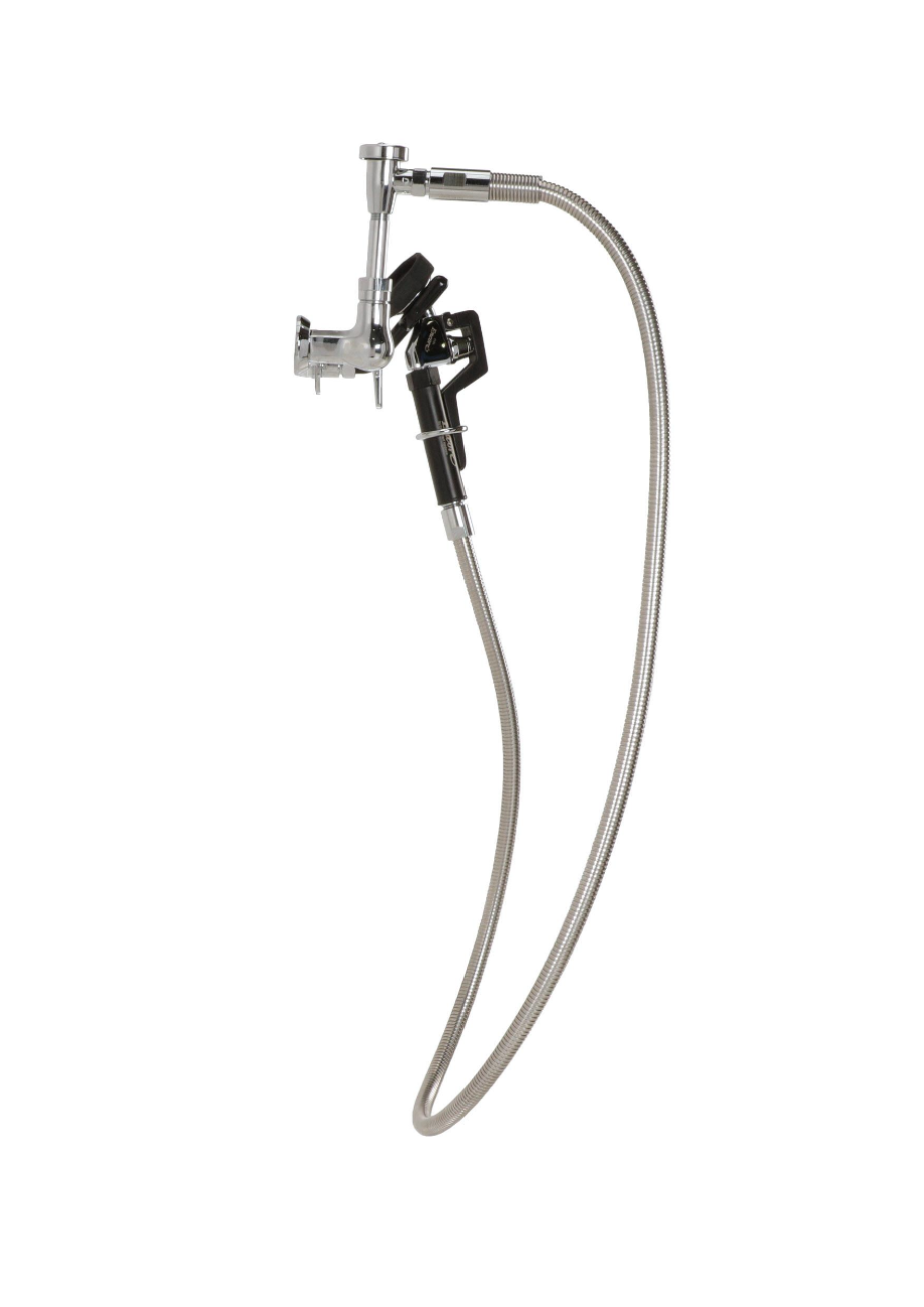 Encore® Brass Chrome Plated Single Wall Mount Utility Spray Assembly with 72" Hose and Vacuum Breaker
