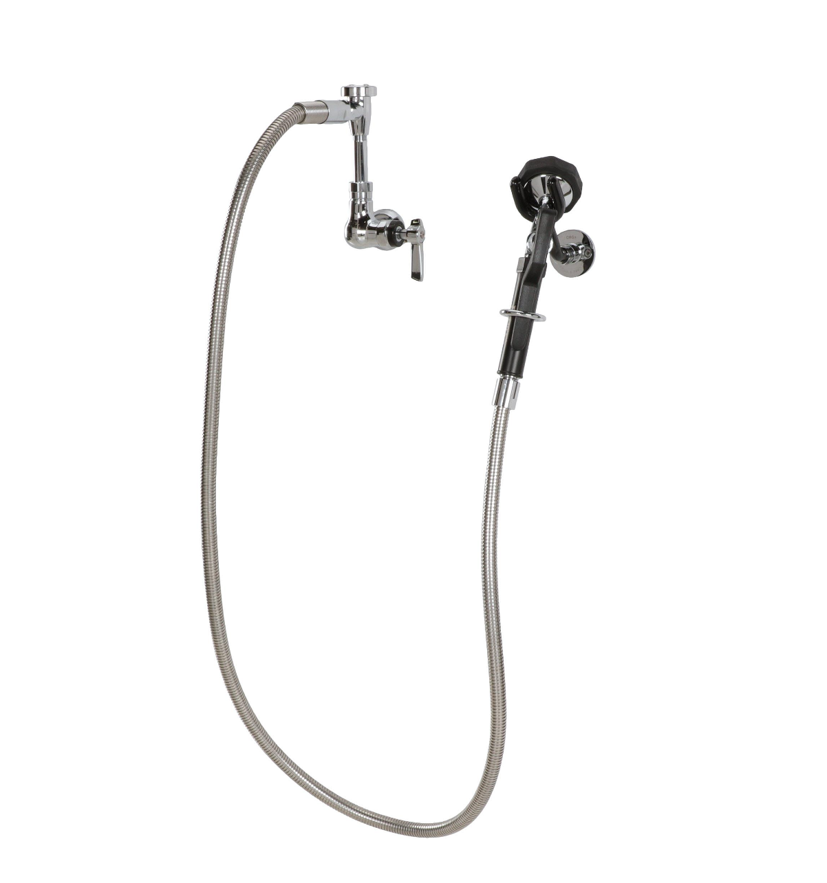 Encore® Brass Chrome Plated Single Wall Mount Utility Spray Assembly with 72" Hose and Vacuum Breaker