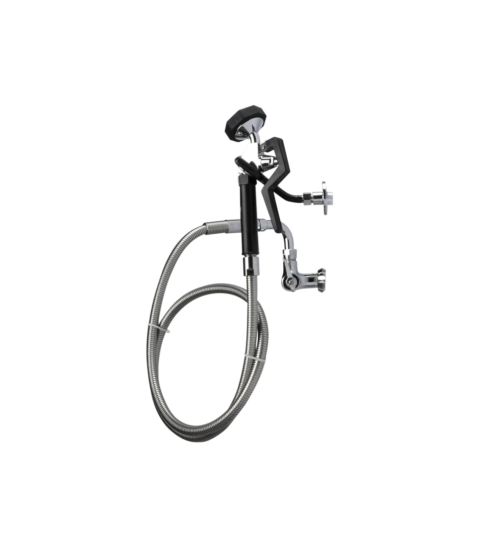 Encore® Brass Chrome Plated Single Wall Mount Utility Spray Assembly with 72" Hose