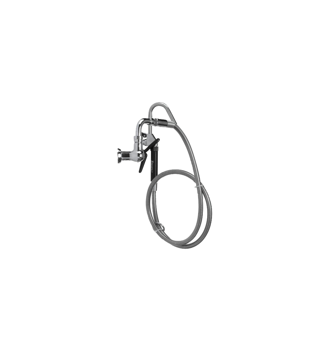 Encore® Brass Chrome Plated Single Wall Mount Pot Filler Assembly with 72" Hose