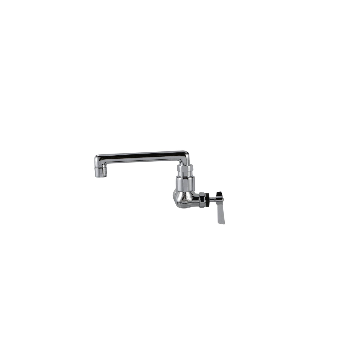 Encore® Brass Chrome Plated Single Wall Mount Faucet with 18" Swivel Spout with Pot Filler End