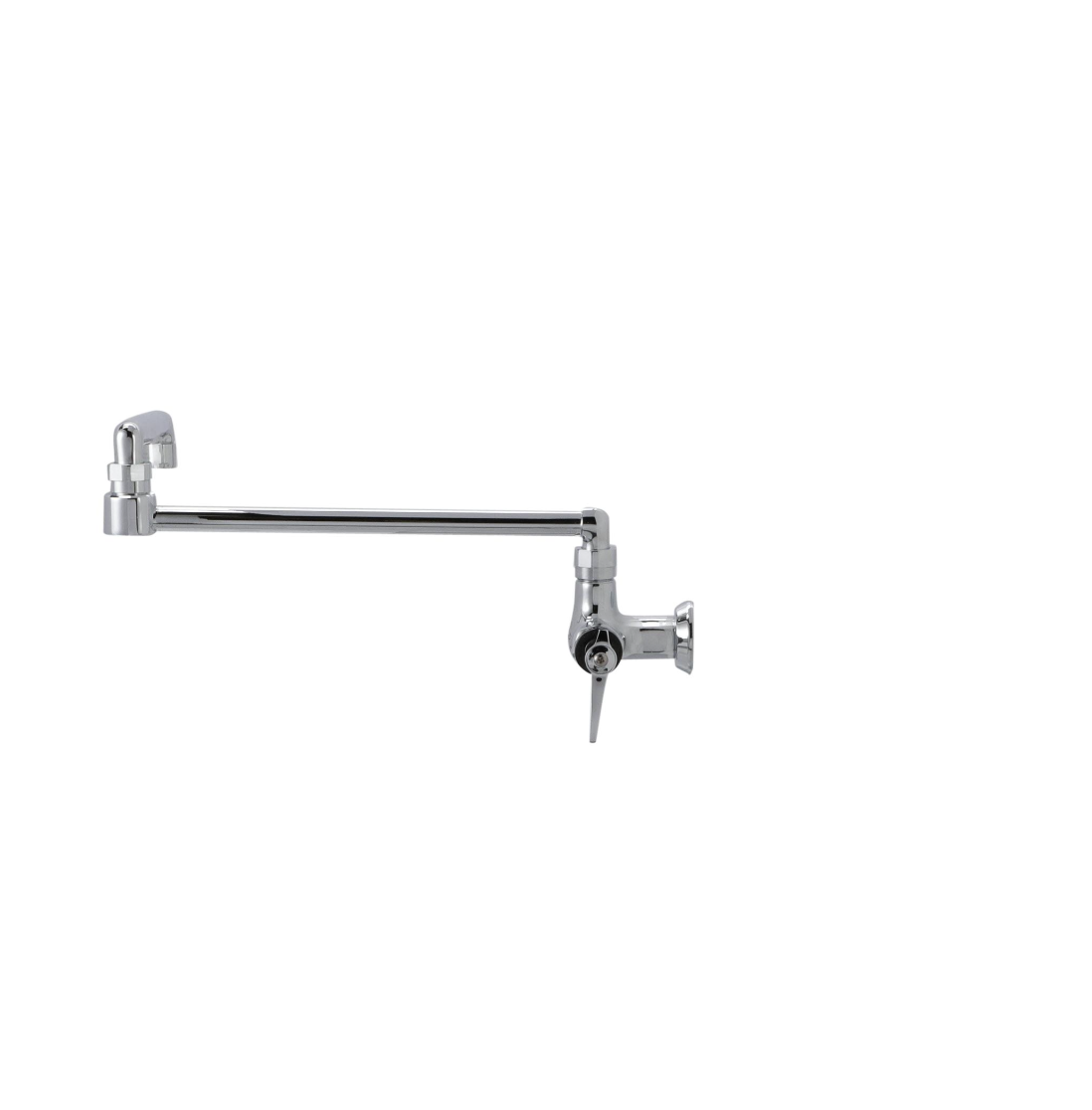 Encore® Brass Chrome Plated Single Wall Mount Faucet with 18" Swivel Spout with Pot Filler End