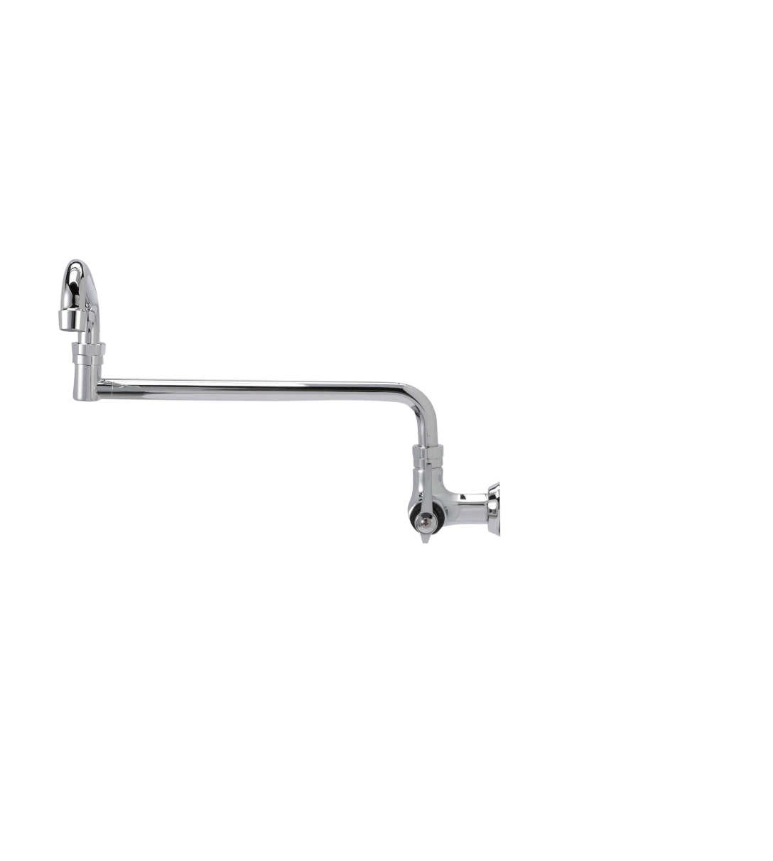 Encore® Brass Chrome Plated Single Wall Mount Faucet with 18" Swivel Spout