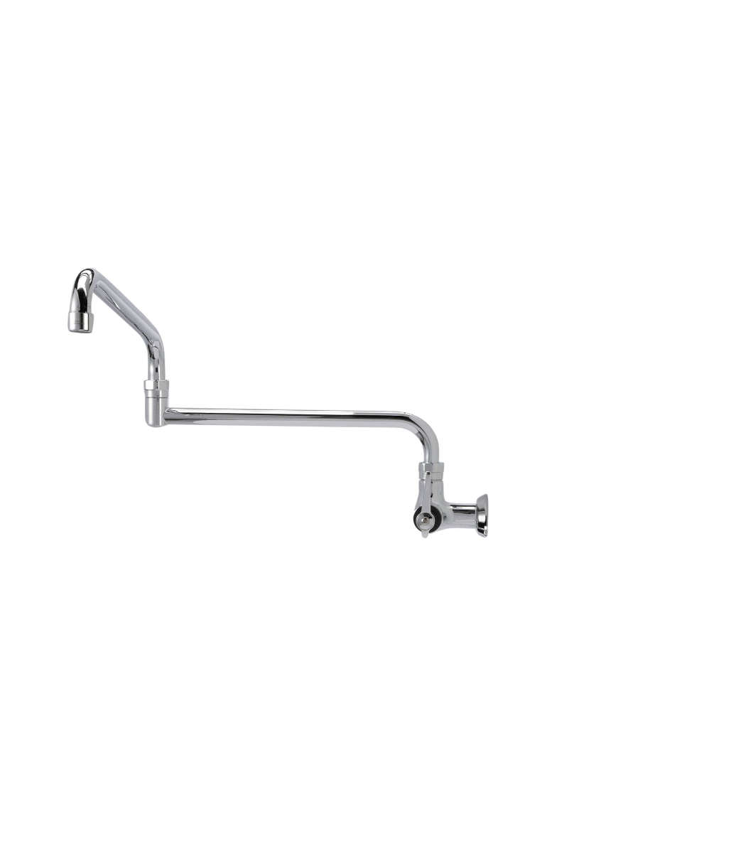 Encore® Brass Chrome Plated Single Wall Mount Faucet with 24" Swivel Spout