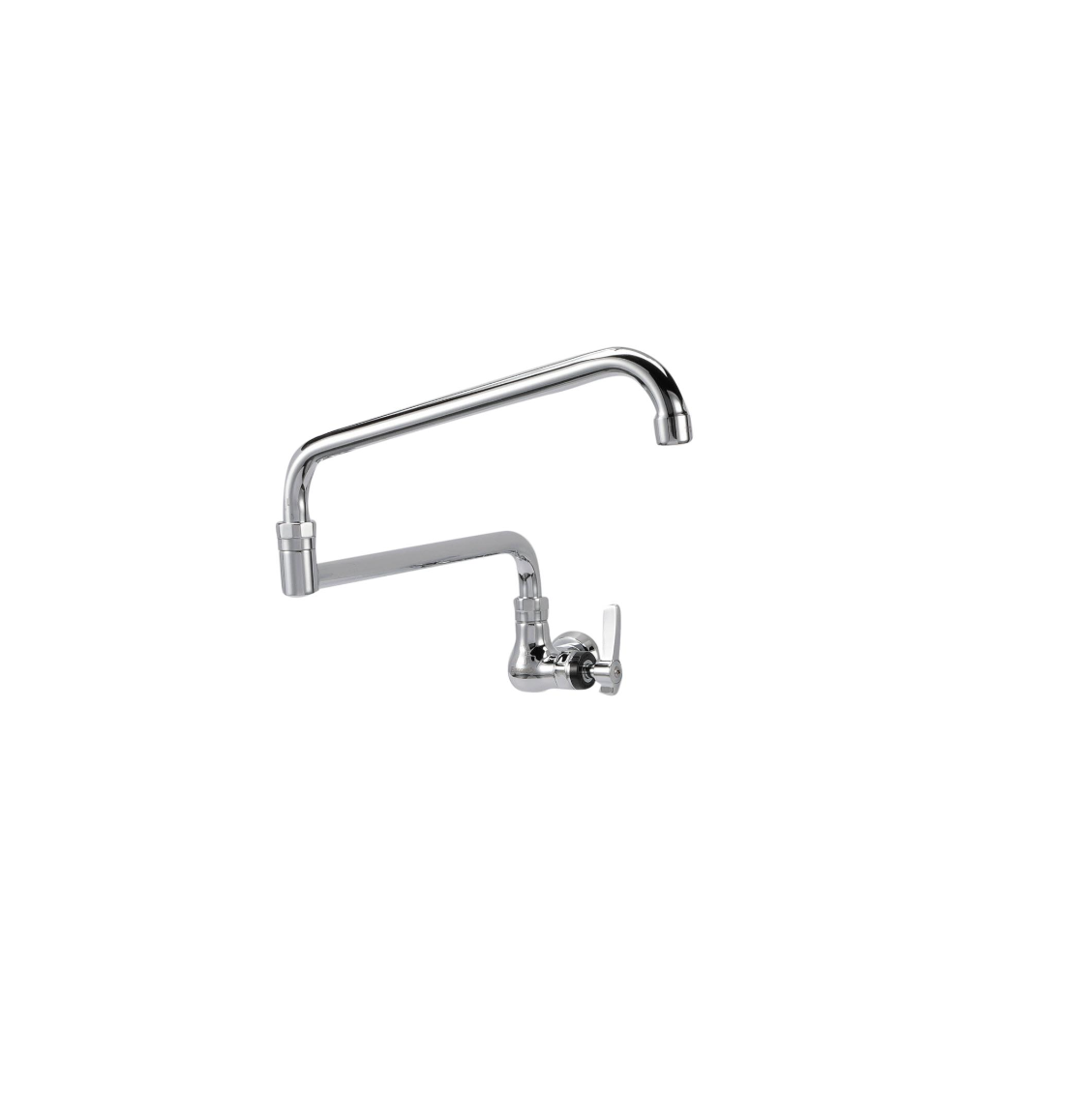 Encore® Brass Chrome Plated Single Wall Mount Faucet with 24" Swivel Spout