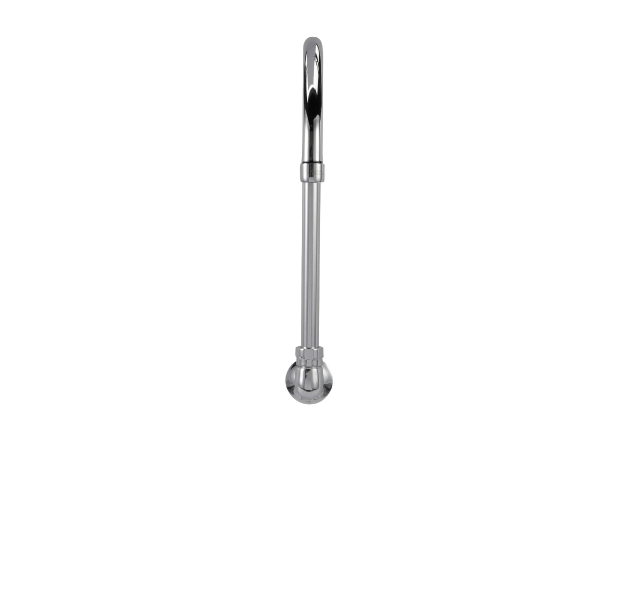 Encore® Brass Chrome Plated Wall Mount Spout Base with 8-1/2" Gooseneck Spout
