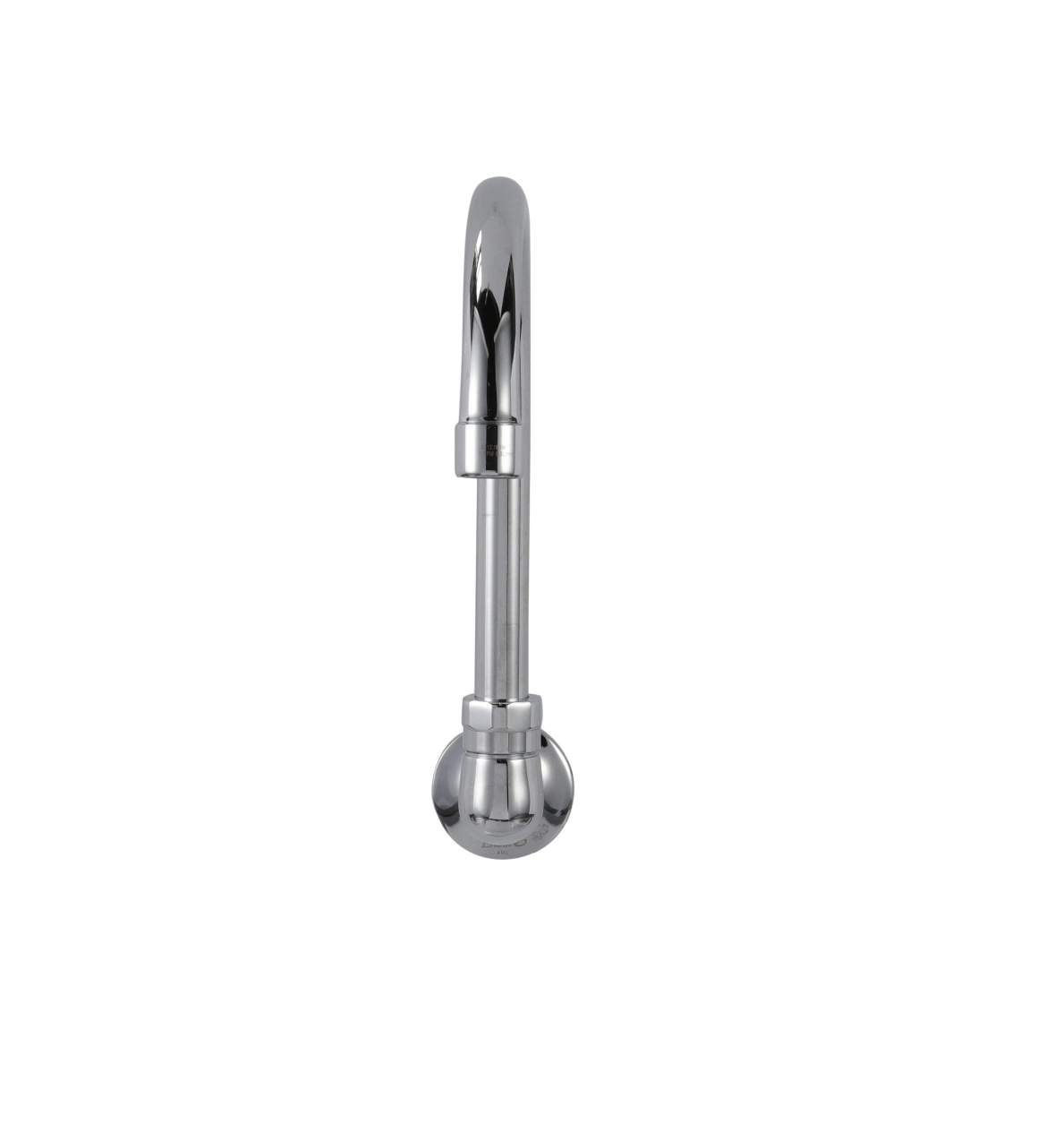 Encore® Brass Chrome Plated Wall Mount Spout Base with 6" Gooseneck Spout