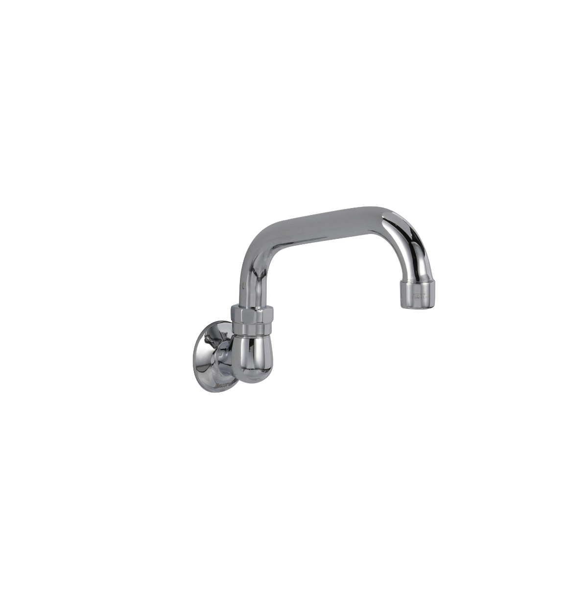 Encore® Brass Chrome Plated Wall Mount Spout Base with 6" Swivel Spout