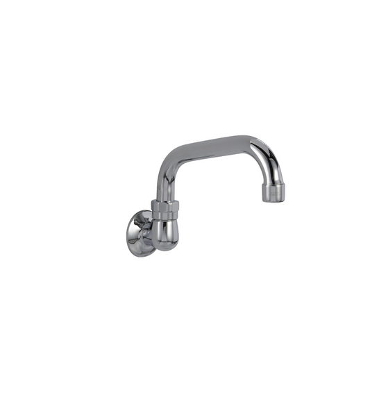 Encore® Brass Chrome Plated Wall Mount Spout Base with 6" Swivel Spout