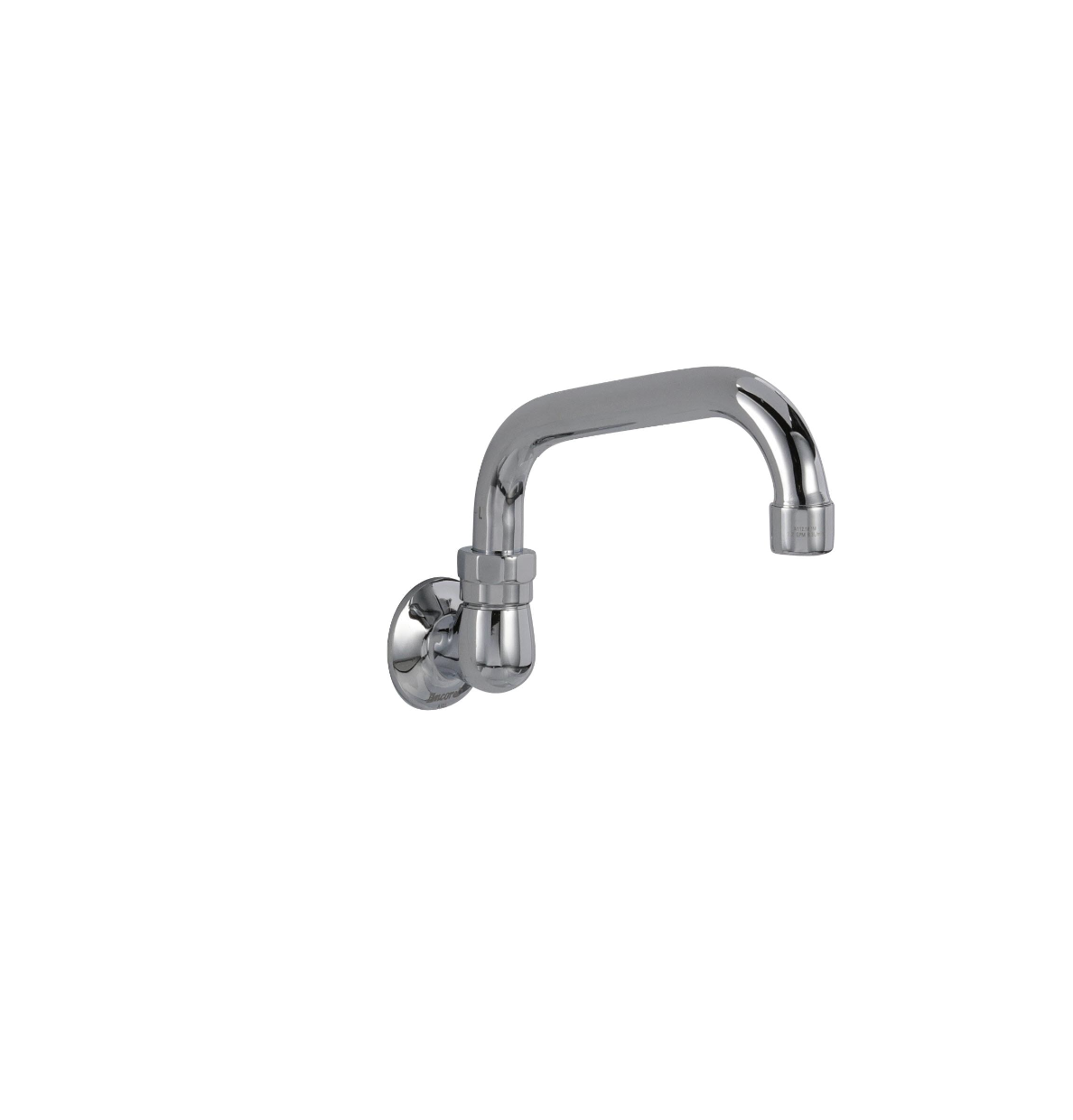 Encore® Brass Chrome Plated Wall Mount Spout Base with 8" Swivel Spout