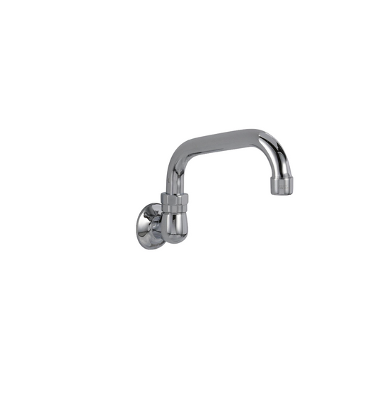 Encore® Brass Chrome Plated Wall Mount Spout Base with 8" Swivel Spout