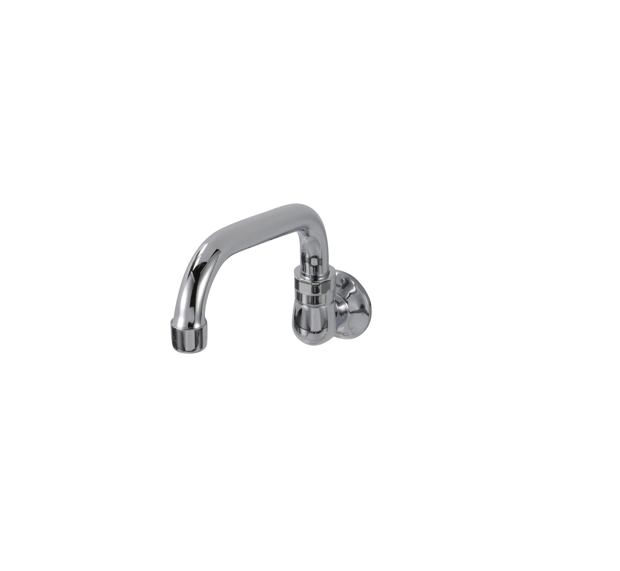 Encore® Brass Chrome Plated Wall Mount Spout Base with 8" Swivel Spout