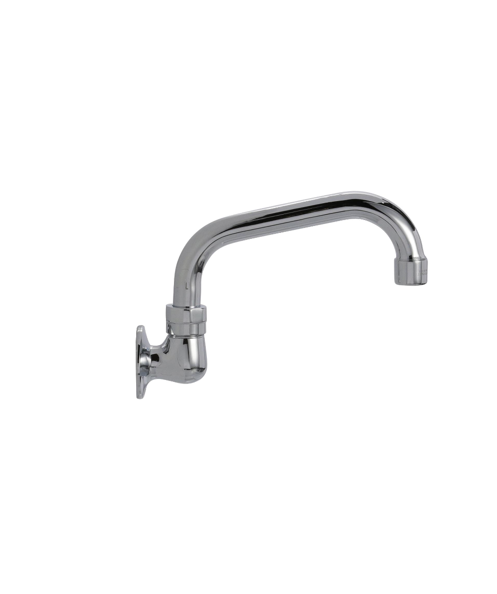 Encore® Brass Chrome Plated Wall Mount Spout Base with 10" Swivel Spout