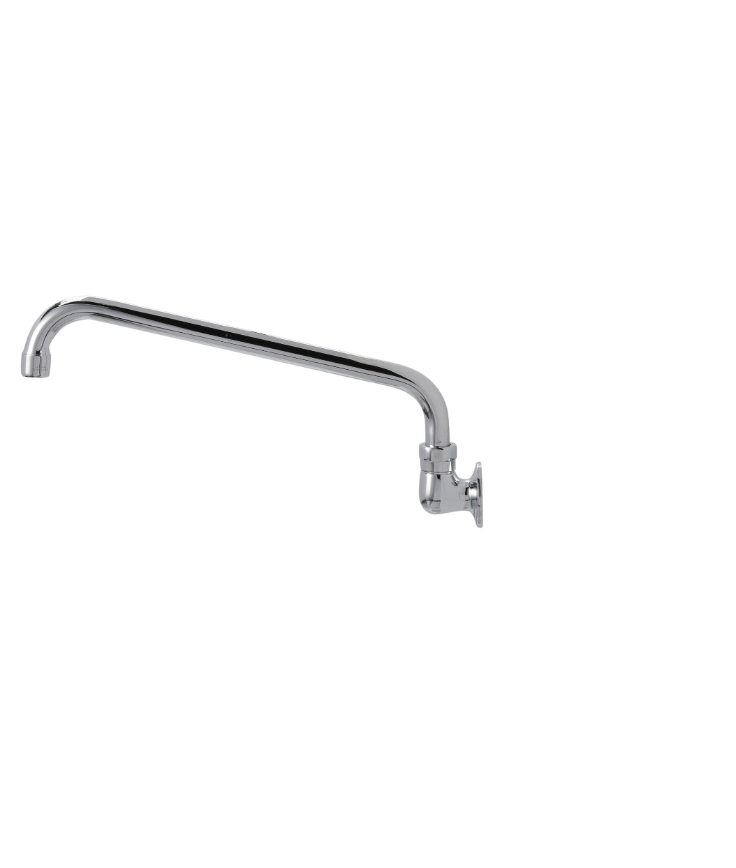 Encore® Brass Chrome Plated Wall Mount Spout Base with 12" Swivel Spout