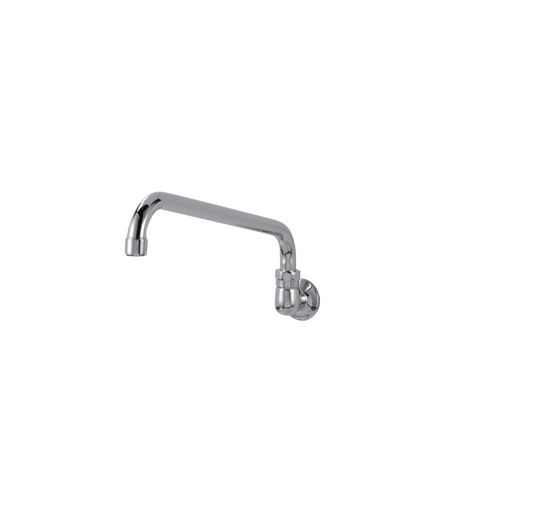 Encore® Brass Chrome Plated Wall Mount Spout Base with 12" Swivel Spout