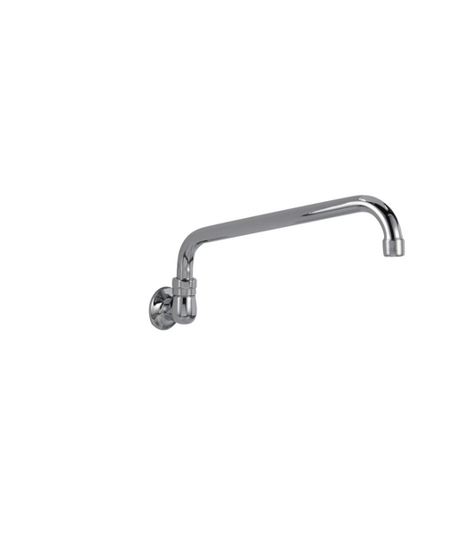 Encore® Brass Chrome Plated Wall Mount Spout Base with 14" Swivel Spout