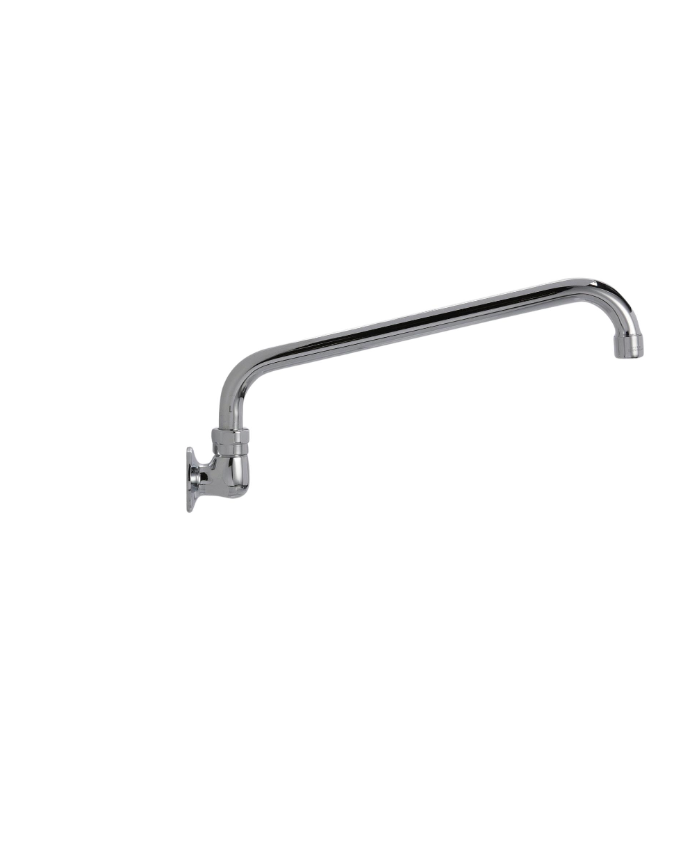 Encore® Brass Chrome Plated Wall Mount Spout Base with 16" Swivel Spout