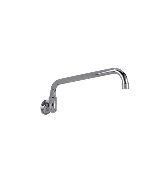 Encore® Brass Chrome Plated Wall Mount Spout Base with 16" Swivel Spout
