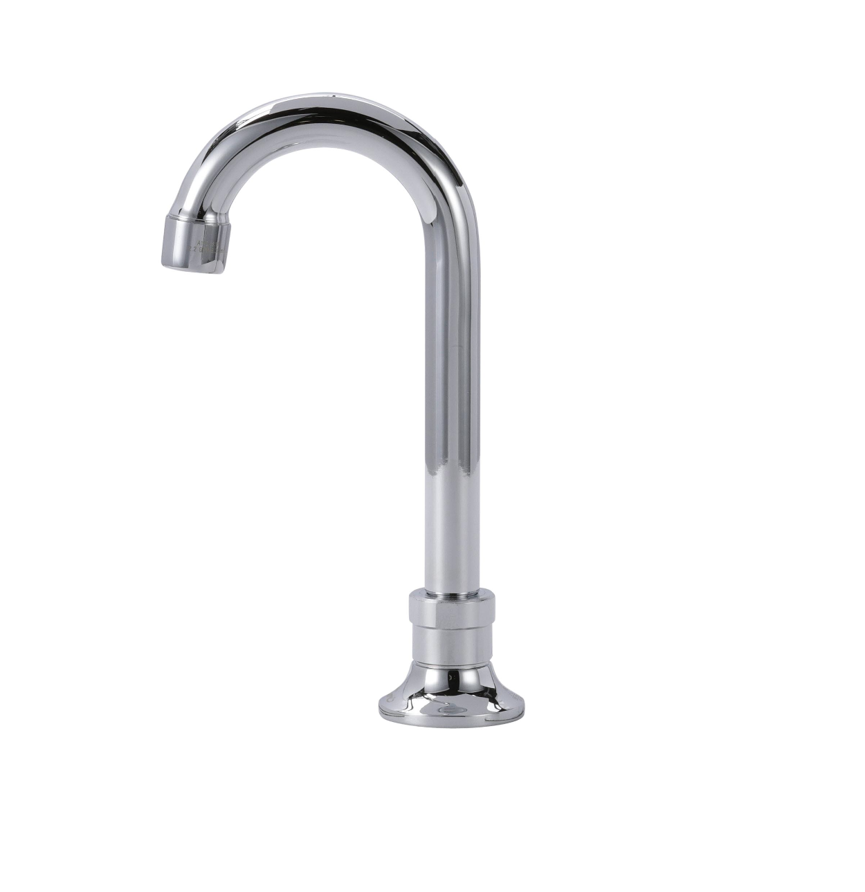 Encore® Brass Chrome Plated Deck Mount Spout Base with 3-1/2" Rigid Gooseneck Spout