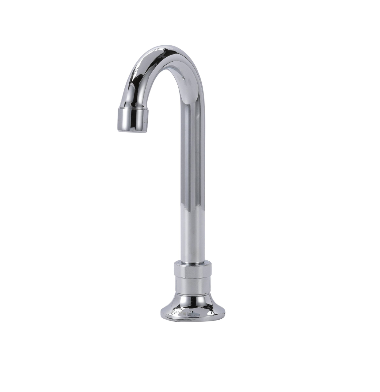Encore® Brass Chrome Plated Deck Mount Spout Base with 3-1/2" Rigid Gooseneck Spout