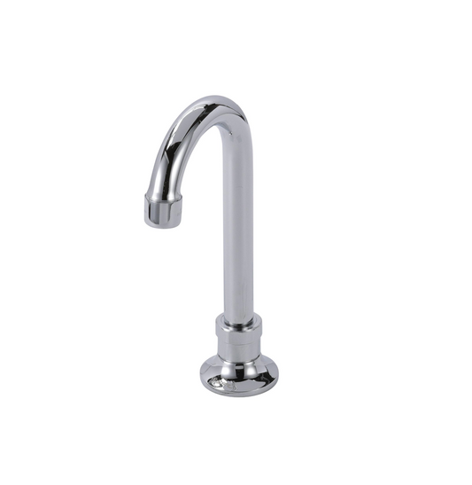 Encore® Brass Chrome Plated Deck Mount Spout Base with 3-1/2" Rigid Gooseneck Spout