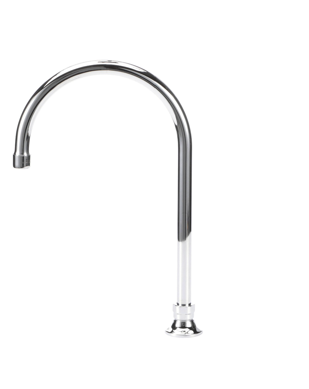 Encore® Brass Chrome Plated Deck Mount Spout Base with 8-1/2" Rigid Gooseneck Spout