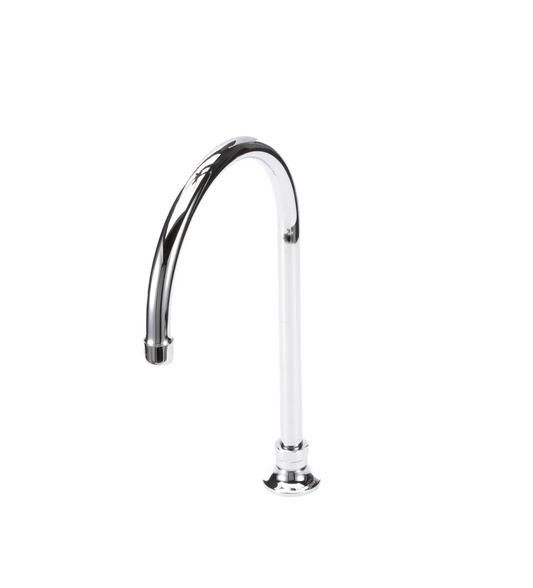 Encore® Brass Chrome Plated Deck Mount Spout Base with 8-1/2" Gooseneck Spout