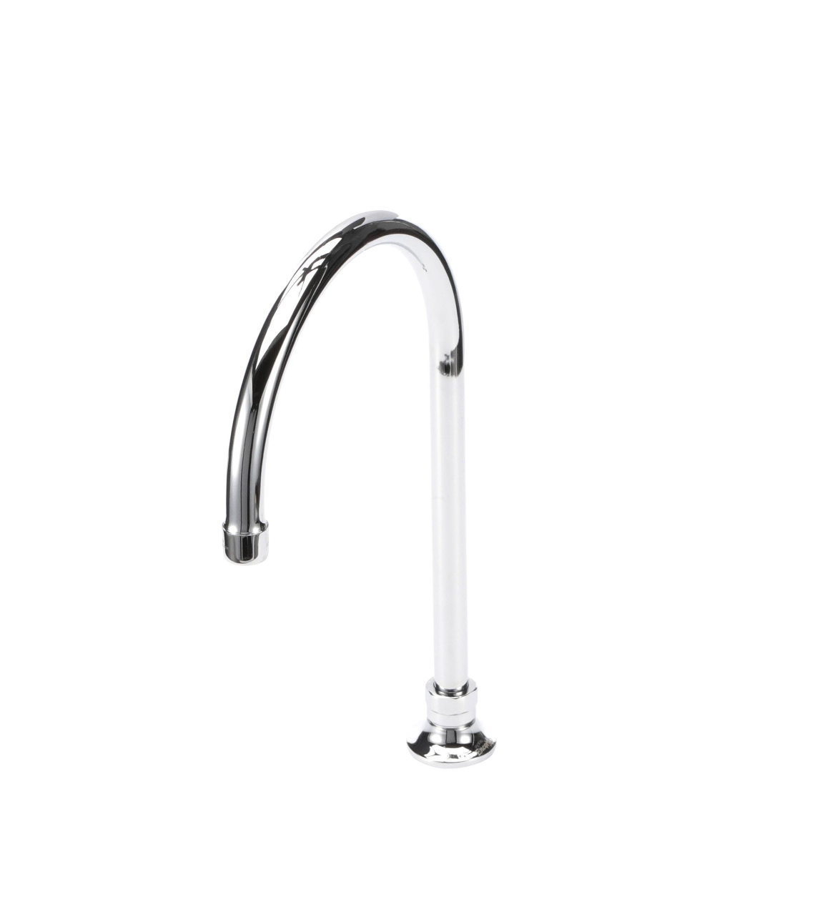 Encore® Brass Chrome Plated Deck Mount Spout Base with 8-1/2" Rigid Gooseneck Spout